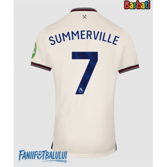 West Ham United Crysencio Summerville #7 Tricou Fotbal Replică 2025-26 Barbati Deplasare